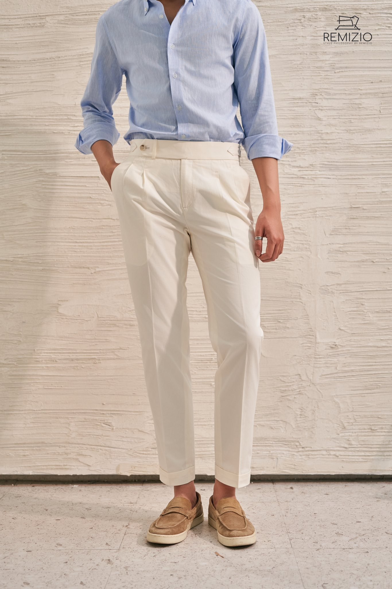 Sidetab Kaki Tailor Pants