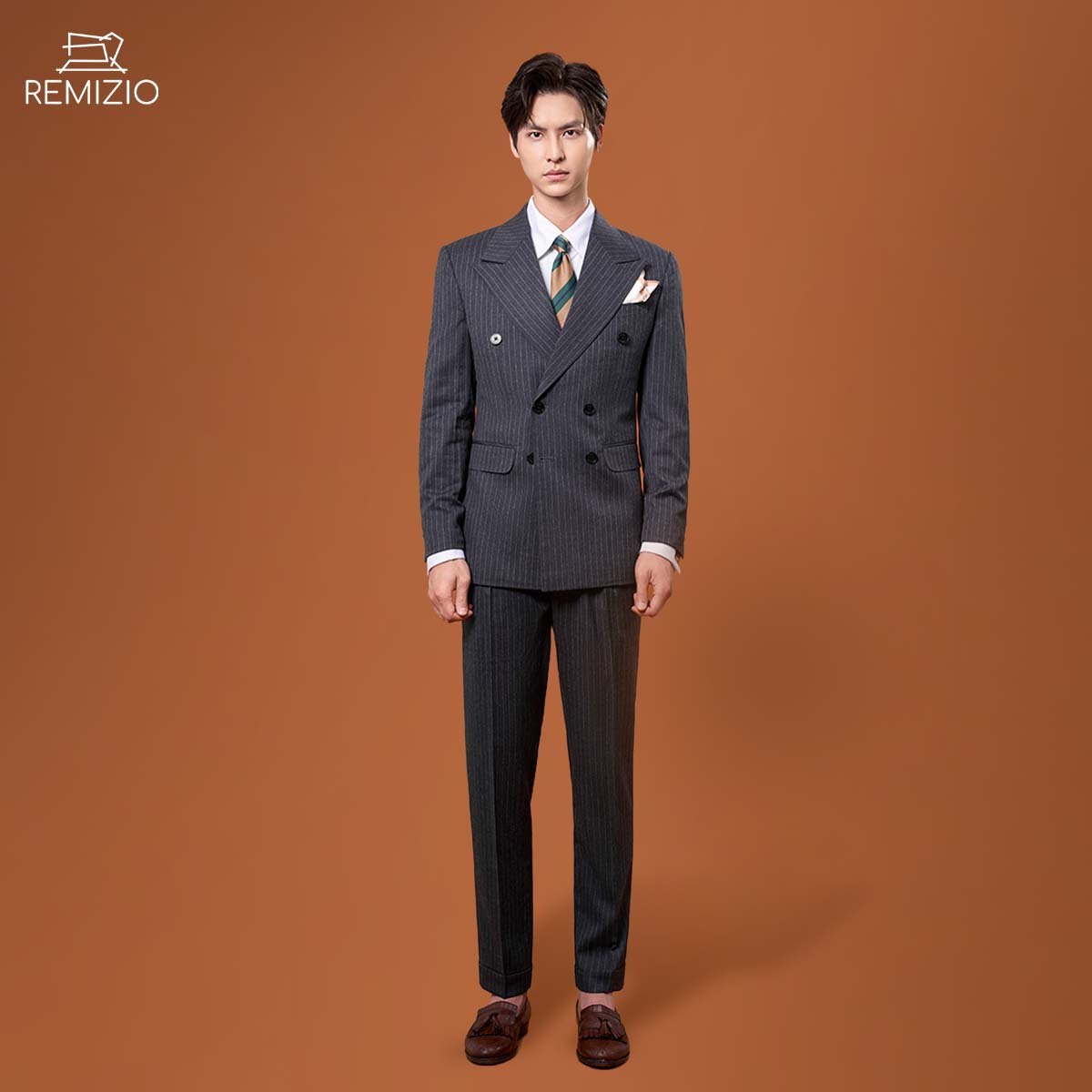 VTK Notch Lapel Derby Grey 56021-10#