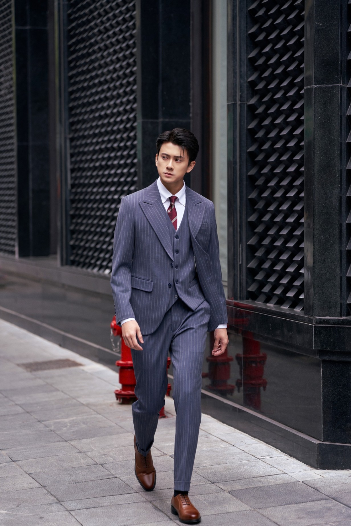 VTK Light Navy White Stripe 17086-2#-May Đo