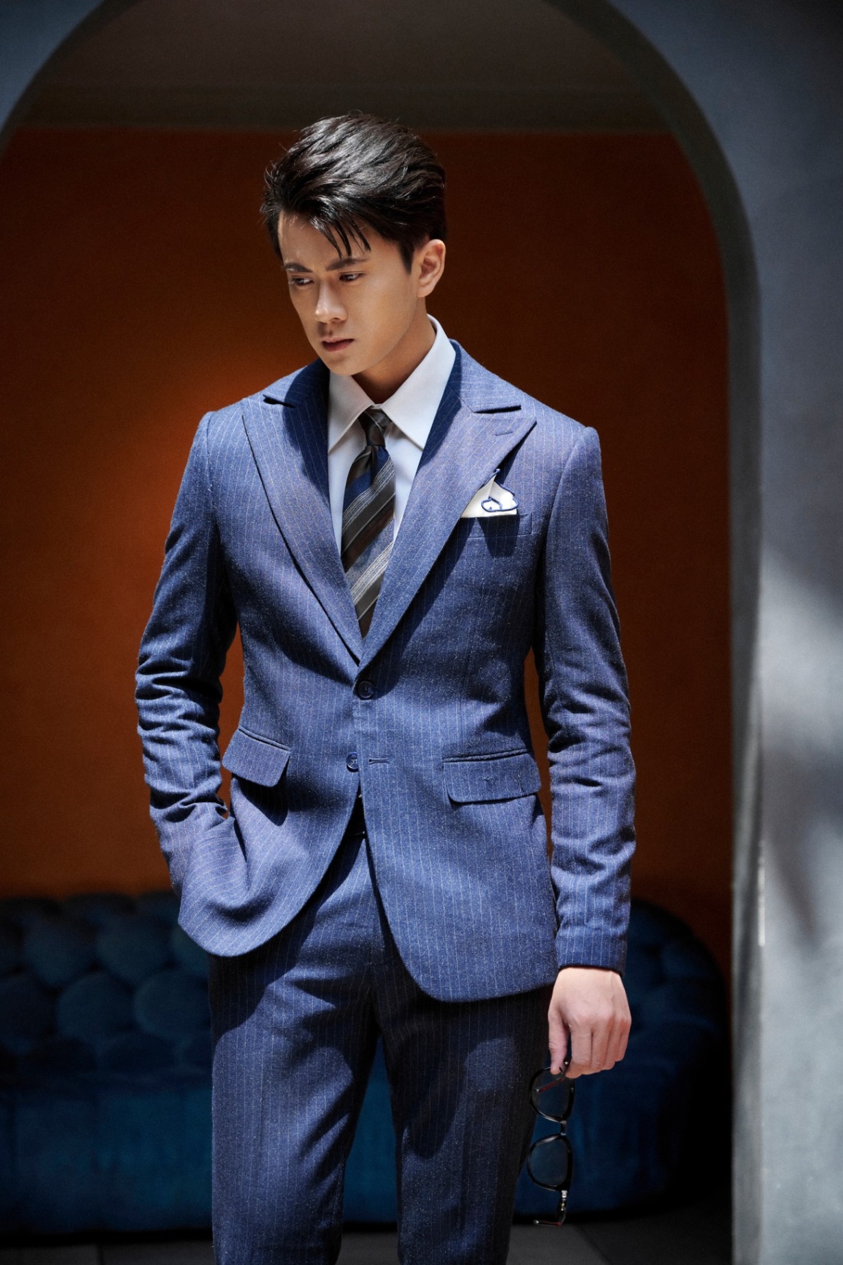 VTK Peak Lapel Blue Dash 35757-11#