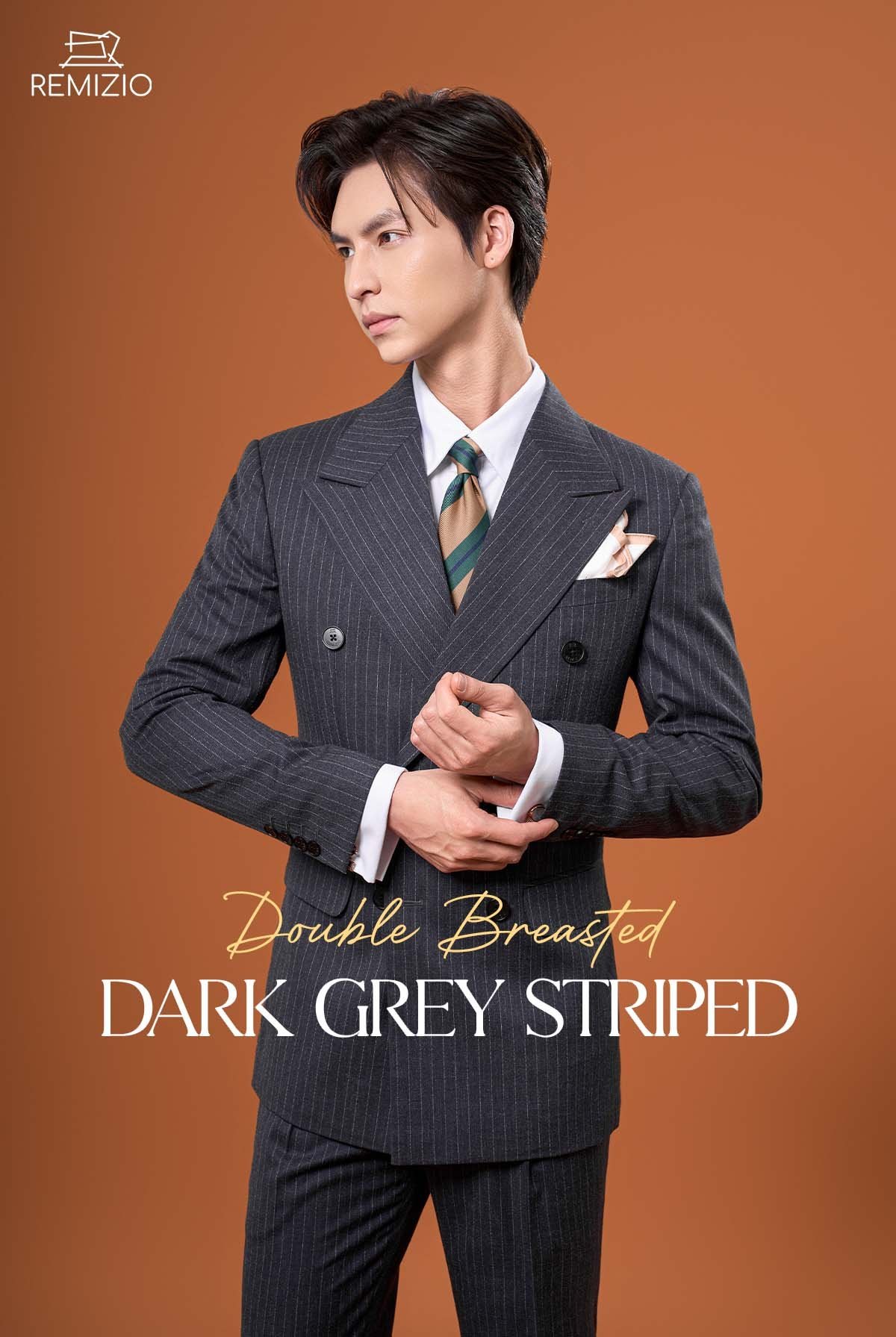VTK Notch Lapel Derby Grey 56021-10#