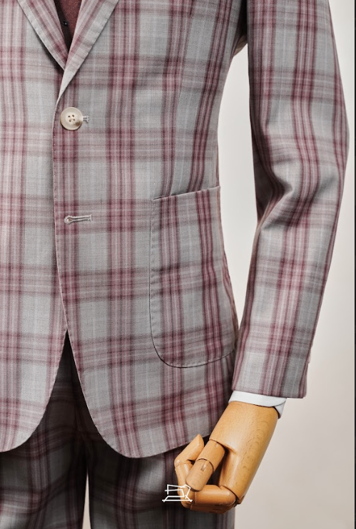 VTK Dark Grey Kẻ Hồng 13013# - XL
