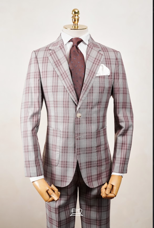 VTK Dark Grey Kẻ Hồng 13013# - XL