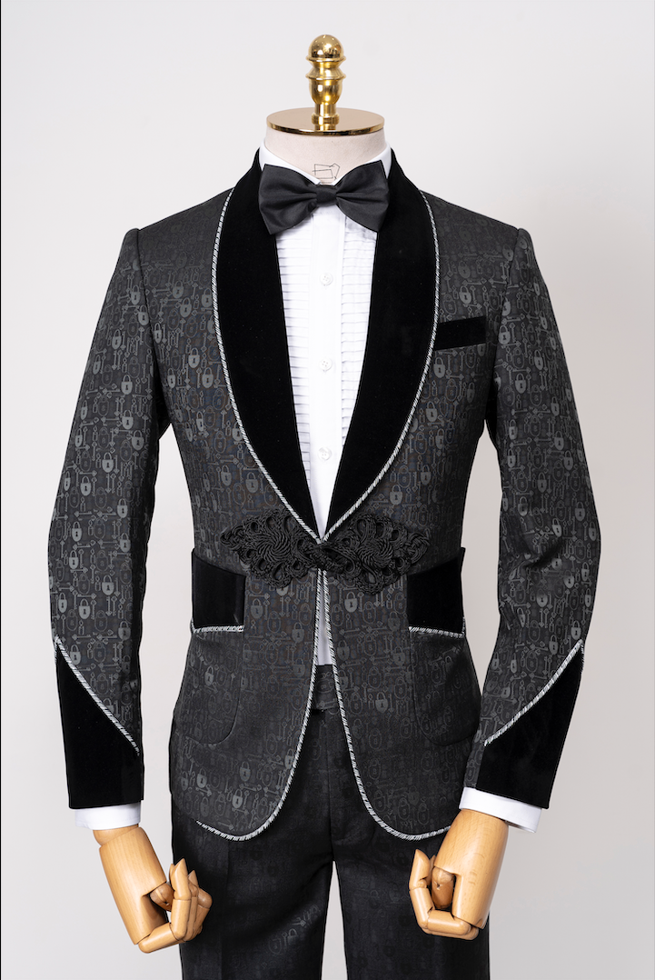 VTK Luxury Xanh Rêu Họa Tiết Móc 8001-8#-XL