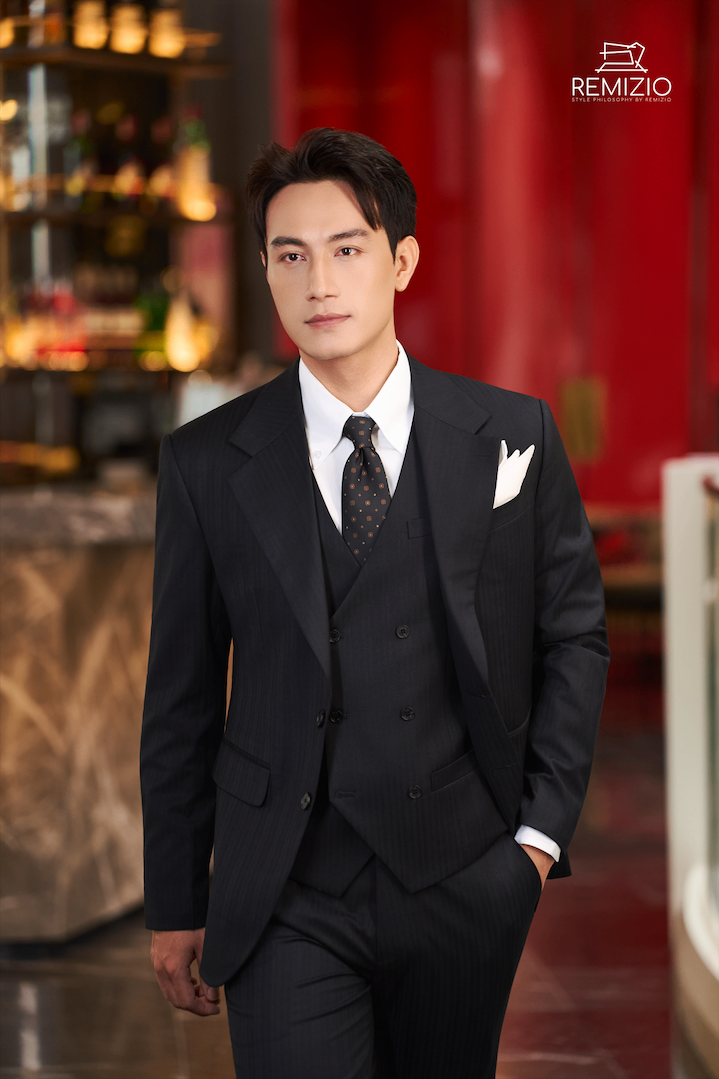Vest Thiết Kế Black Plaid 59842-645#