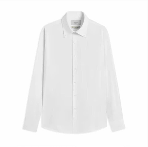 Sơ Mi Thiết Kế Trắng Button Down SM39#