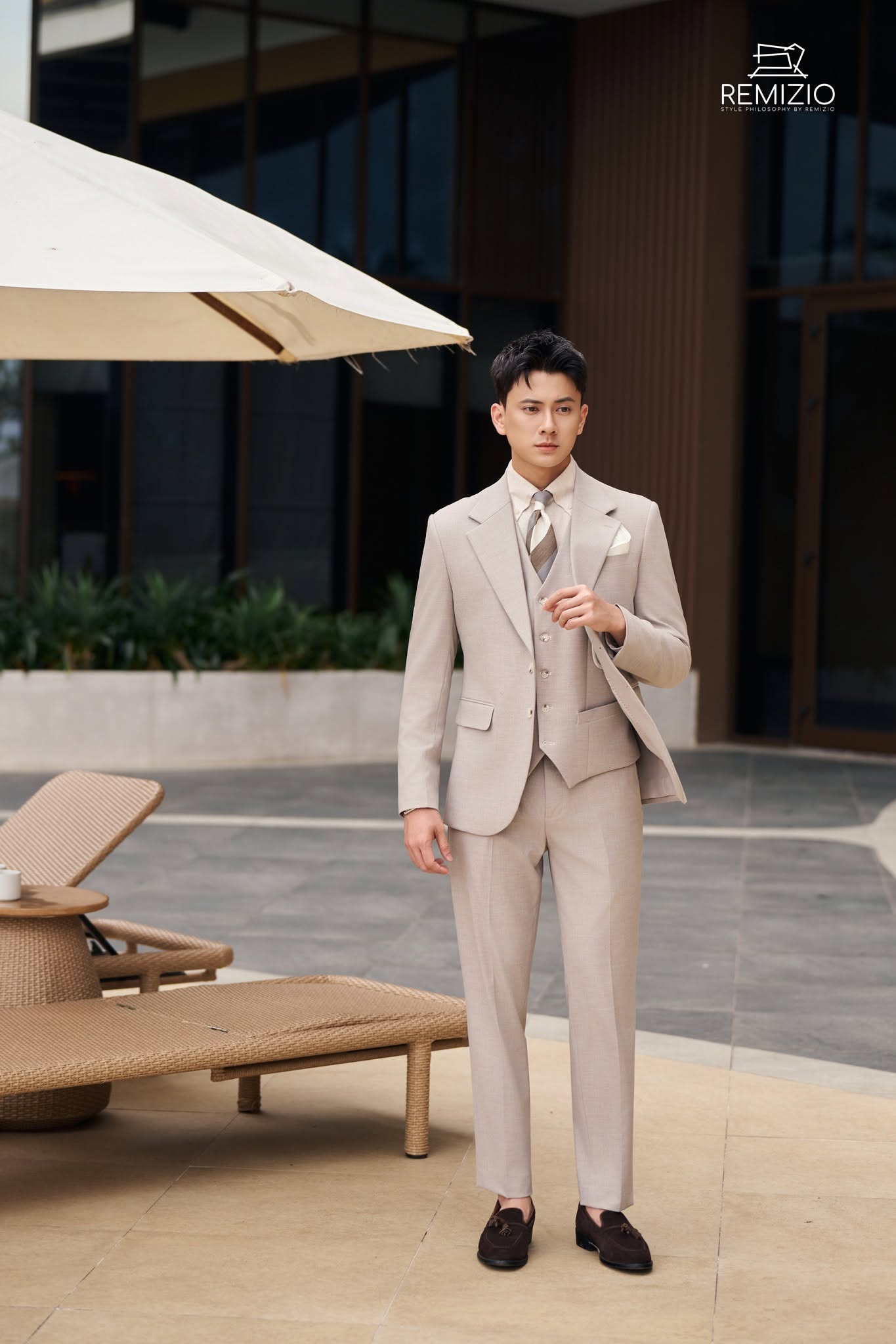Vest Greige Ánh Hồng 16-95#