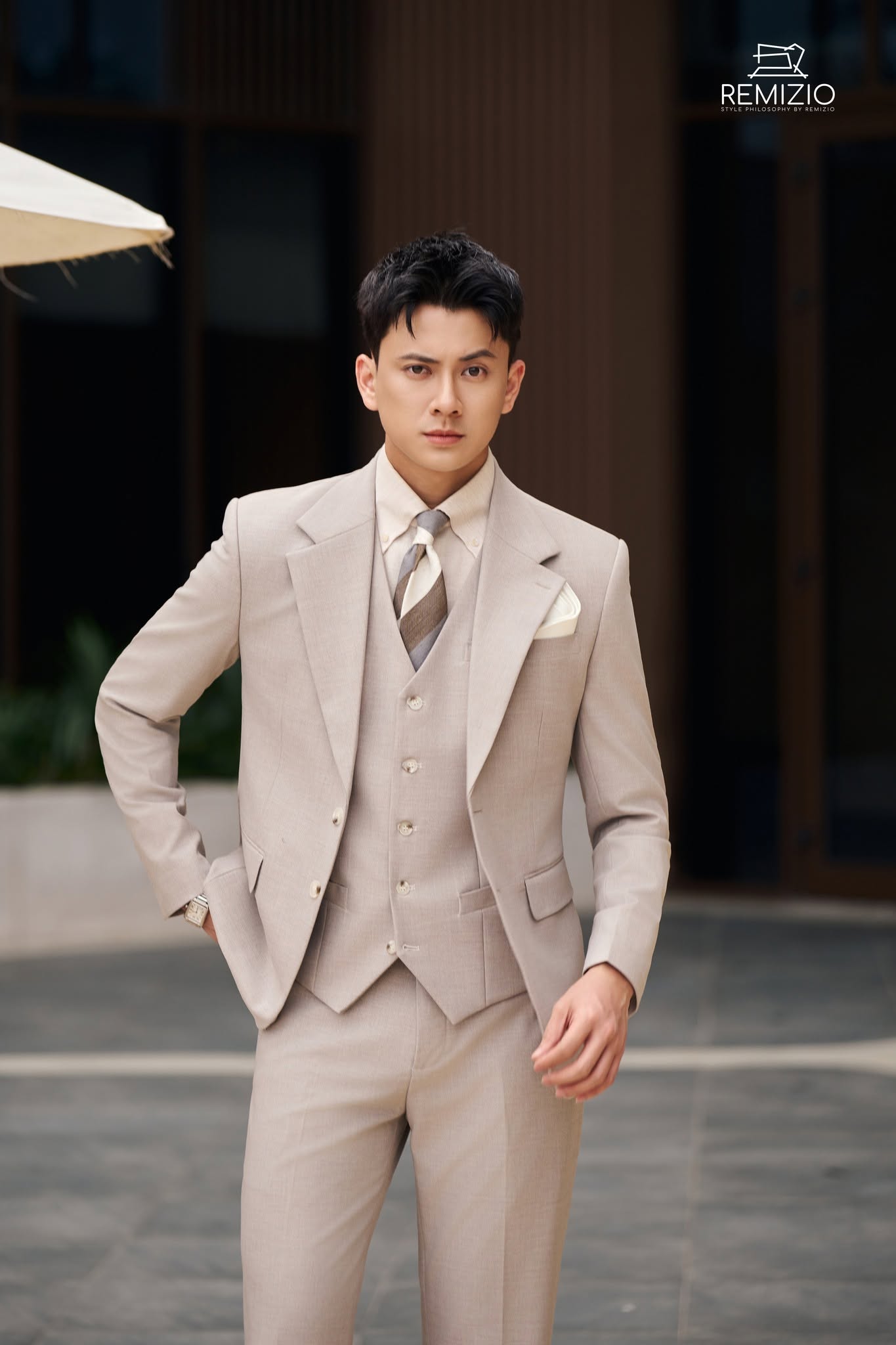 Vest Greige Ánh Hồng 16-95#