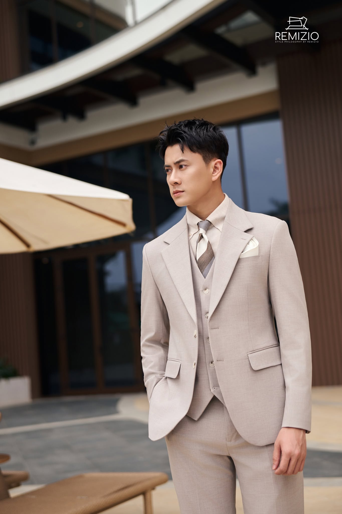Vest Greige Ánh Hồng 16-95#