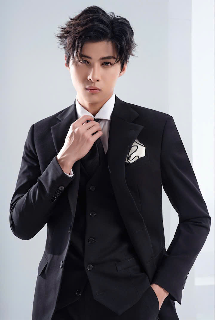 Vest Thiết Kế Notch Lapel Pure Black 53165-118#