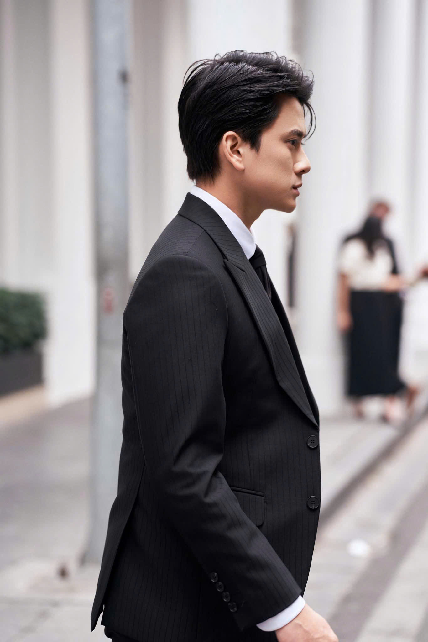Vest Thiết Kế Premium Submerged Black Plaid 58380-10#