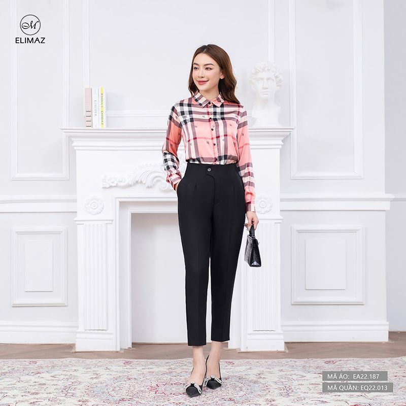 Áo sơ mi cổ đức trơn burberry