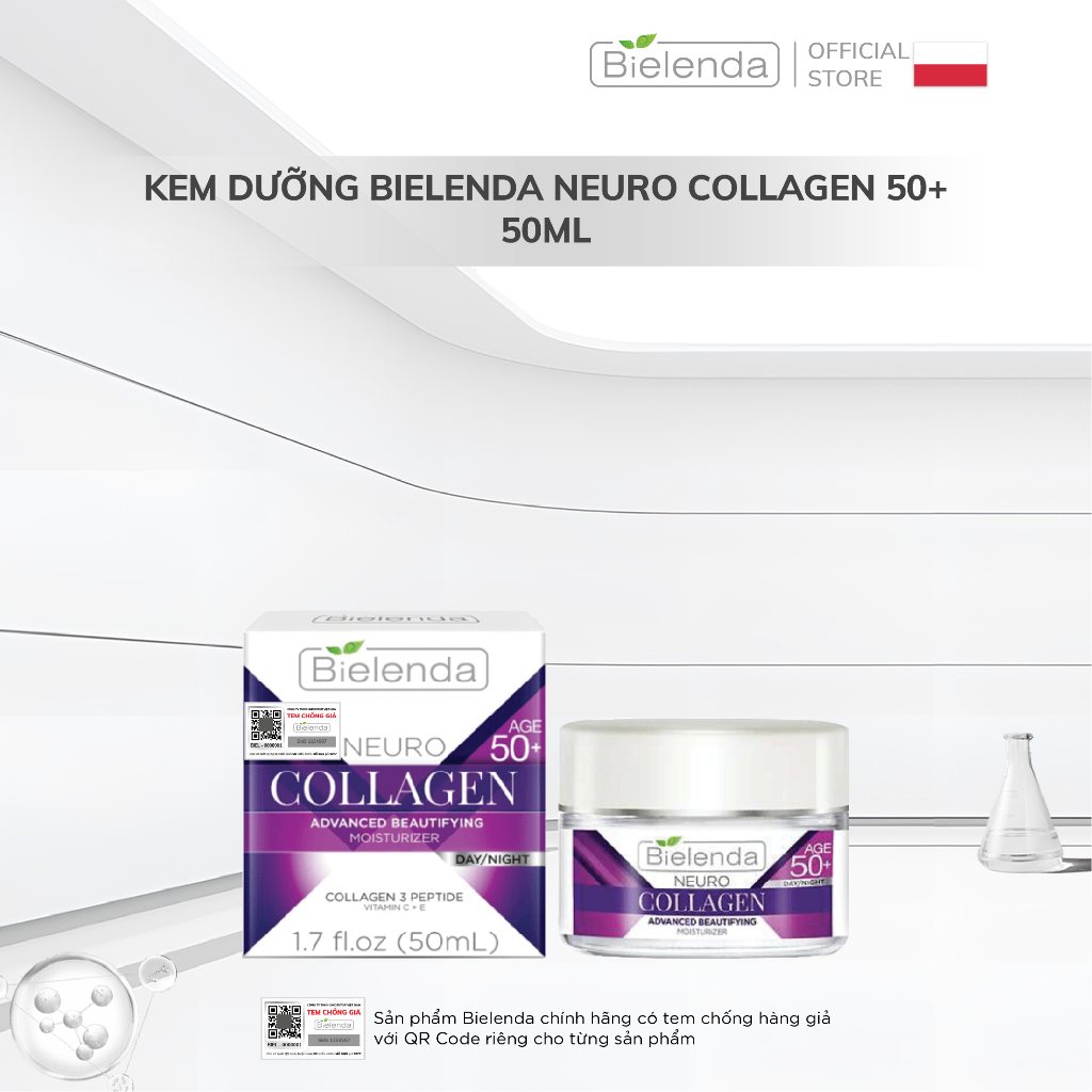 Kem dưỡng Bielenda Neuro Collagen - 50+