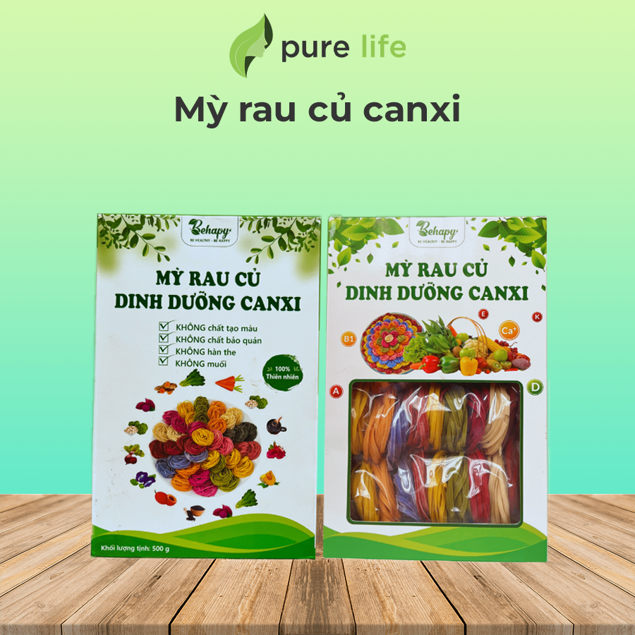 Mỳ rau củ canxi gói 500g