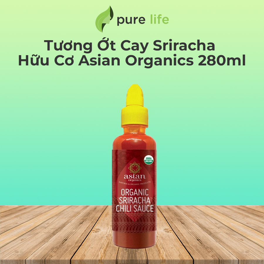 Tương Ớt Cay Sriracha Hữu Cơ Asian Organics 280ml