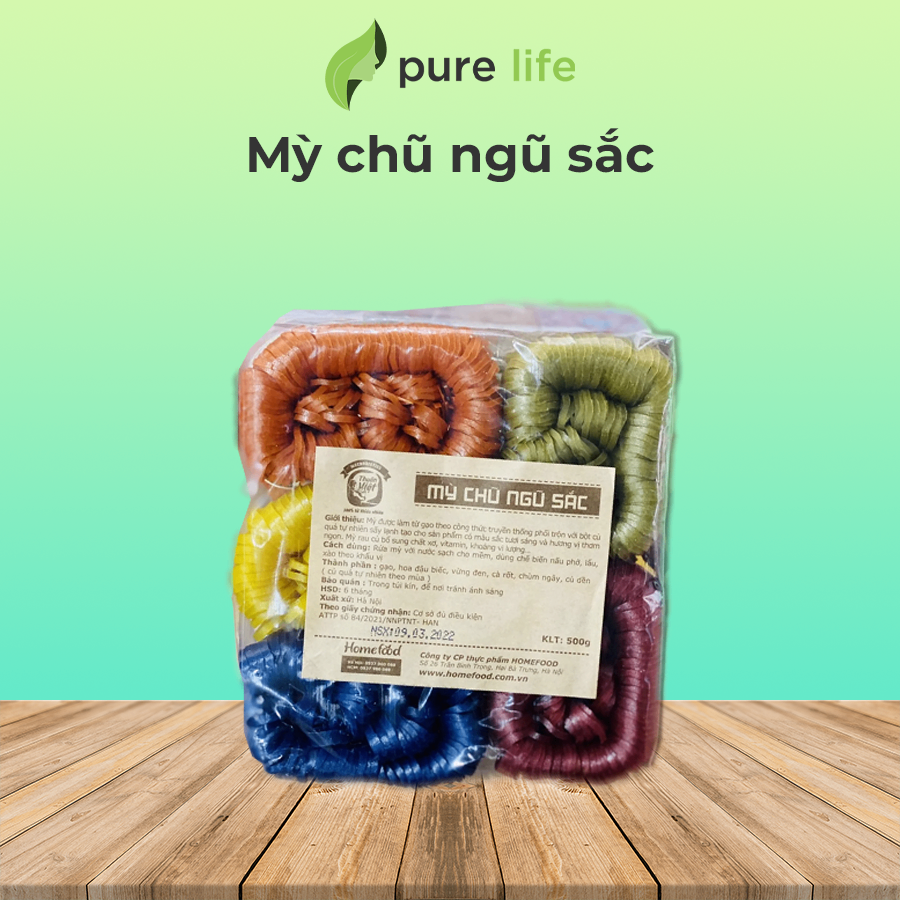 Mỳ chũ ngũ sắc 500gr