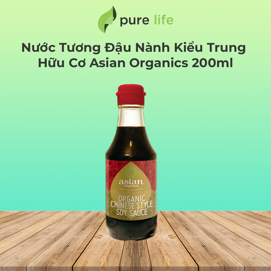 Nước Tương Đậu Nành Phong Cách Trung Quốc Hữu Cơ Asian Organics 200ml