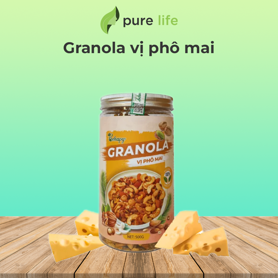 Hạt Granola mix vị Phô mai - hộp 500g