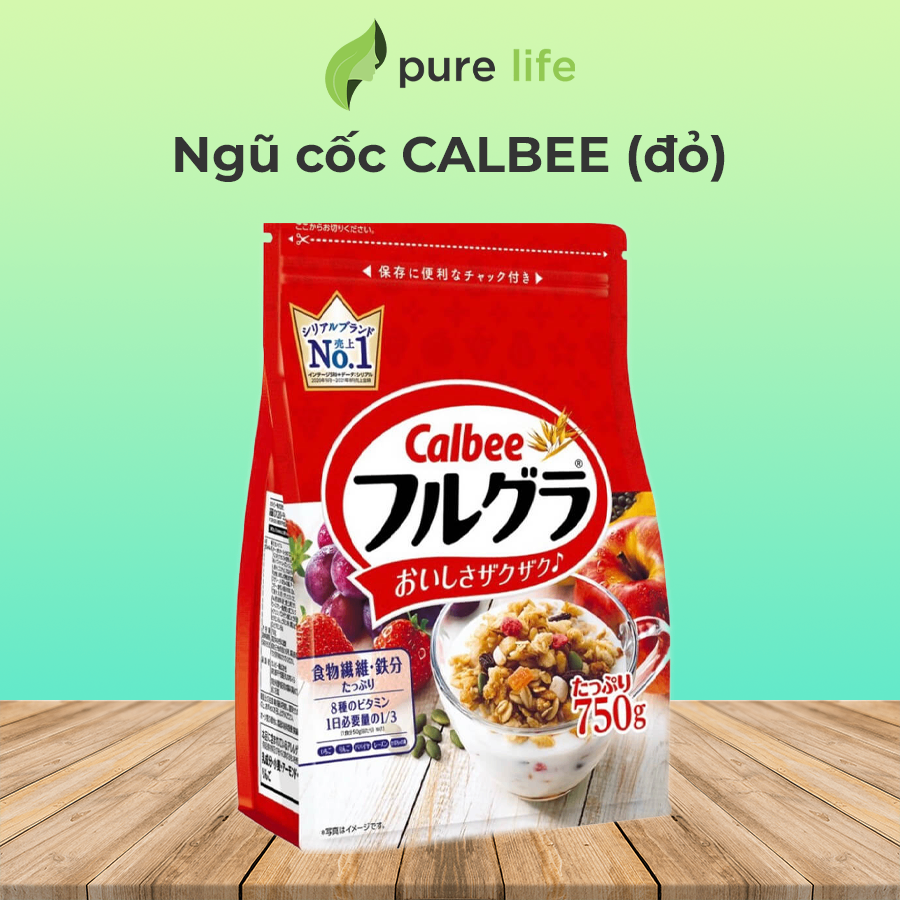 Ngũ cốc CALBEE Nhật Bản 750gr - Màu đỏ