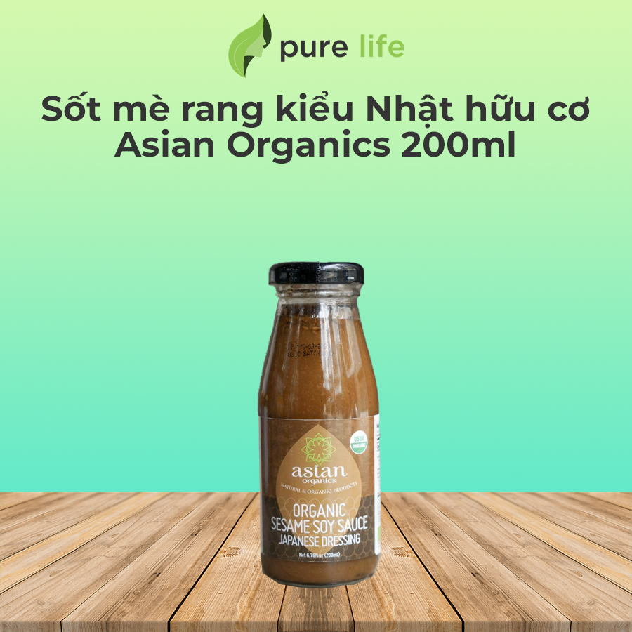 Sốt mè rang kiểu Nhật hữu cơ Asian Organics 200ml