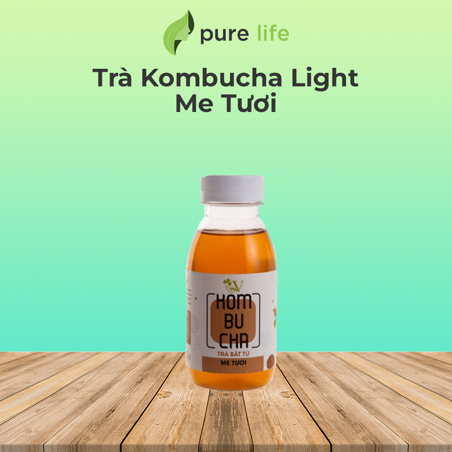 Trà Kombucha Light VGreen 250ml - Me Tươi