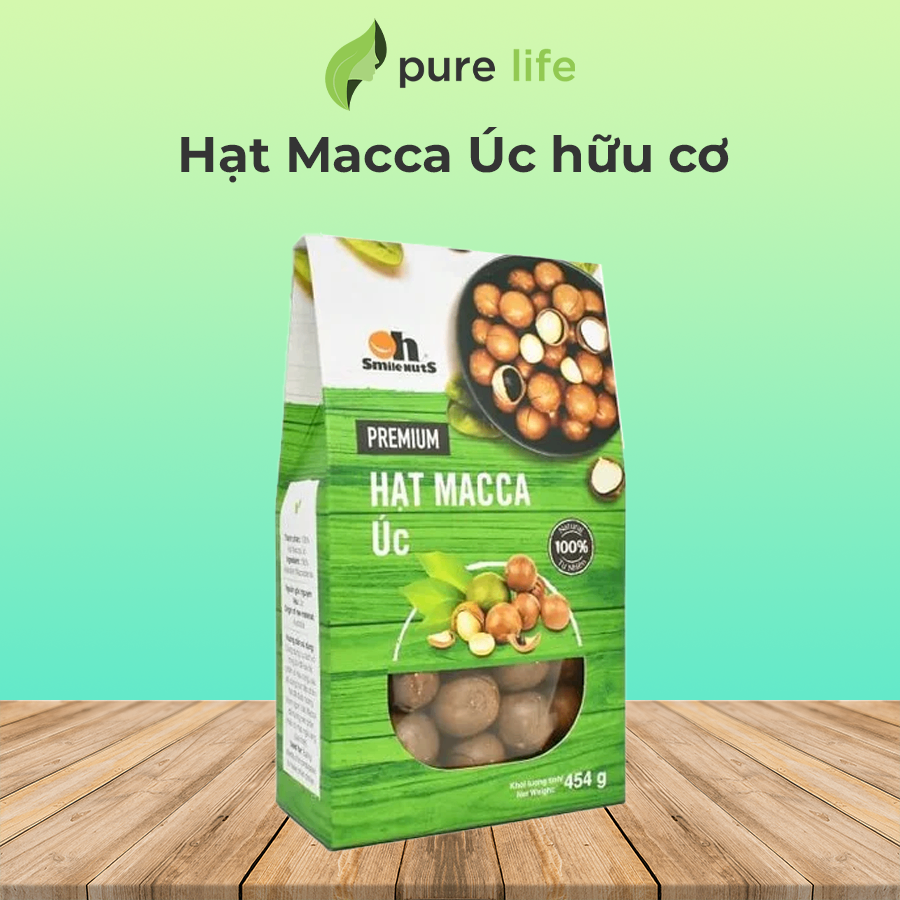 Hạt Macca Úc nứt vỏ 454gr