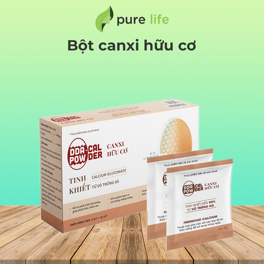 Dda-Cal Powder Bột Canxi hữu cơ từ vỏ trứng gà