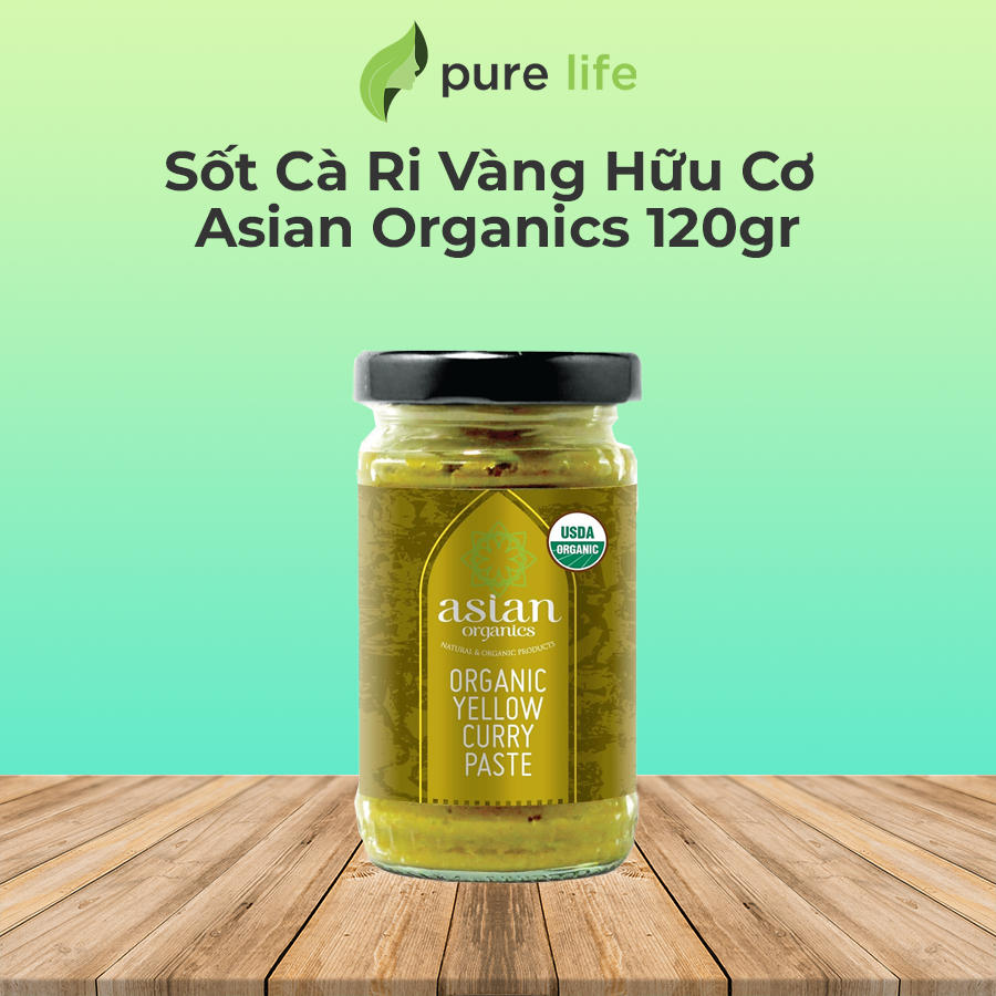 Sốt Cà Ri Vàng Hữu Cơ Asian Organics 120gr