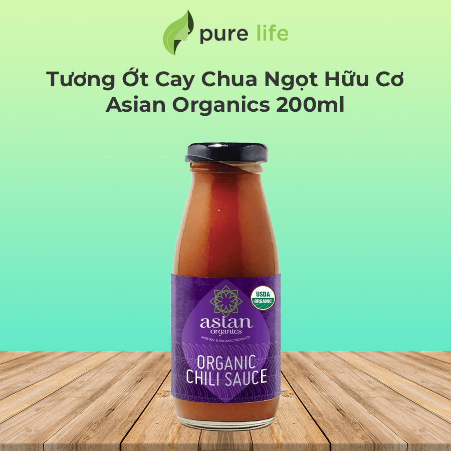 Tương Ớt Cay Chua Ngọt Hữu Cơ Asian Organics 200ml