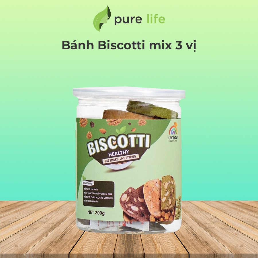 Bánh biscotti mix 3 vị 200gr