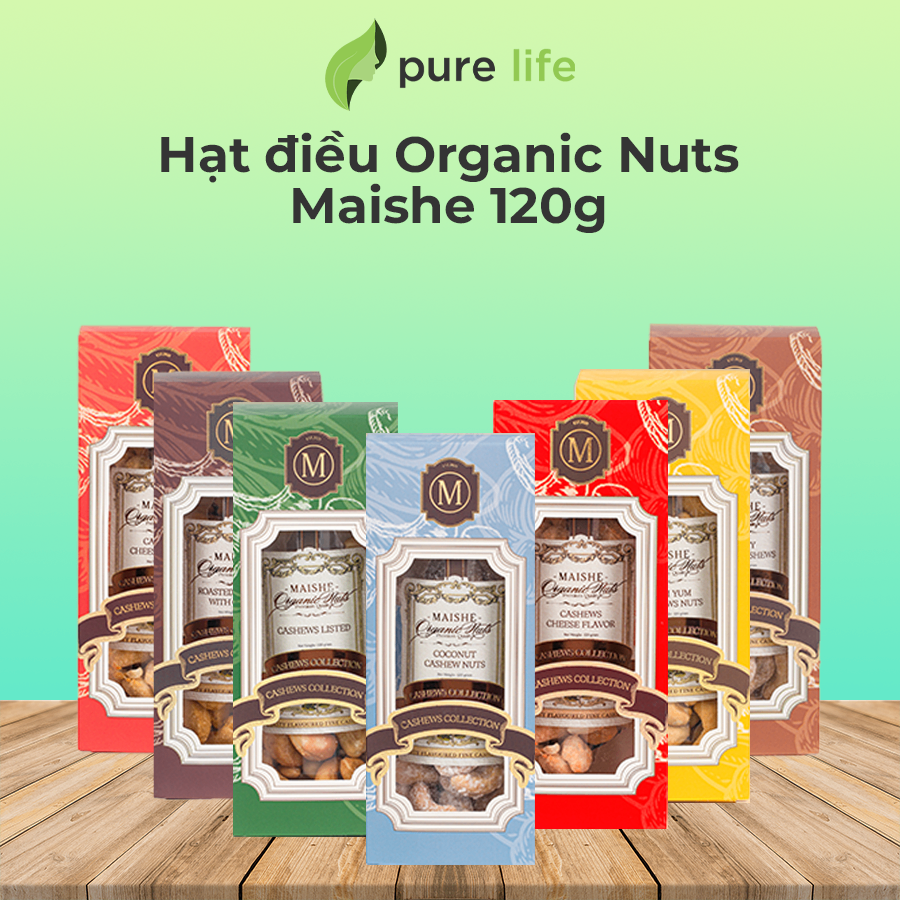 Hạt điều Maishe Organic Nuts 120g