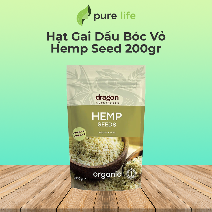 Hạt Gai Dầu Bóc Vỏ Hemp Seed 200gr