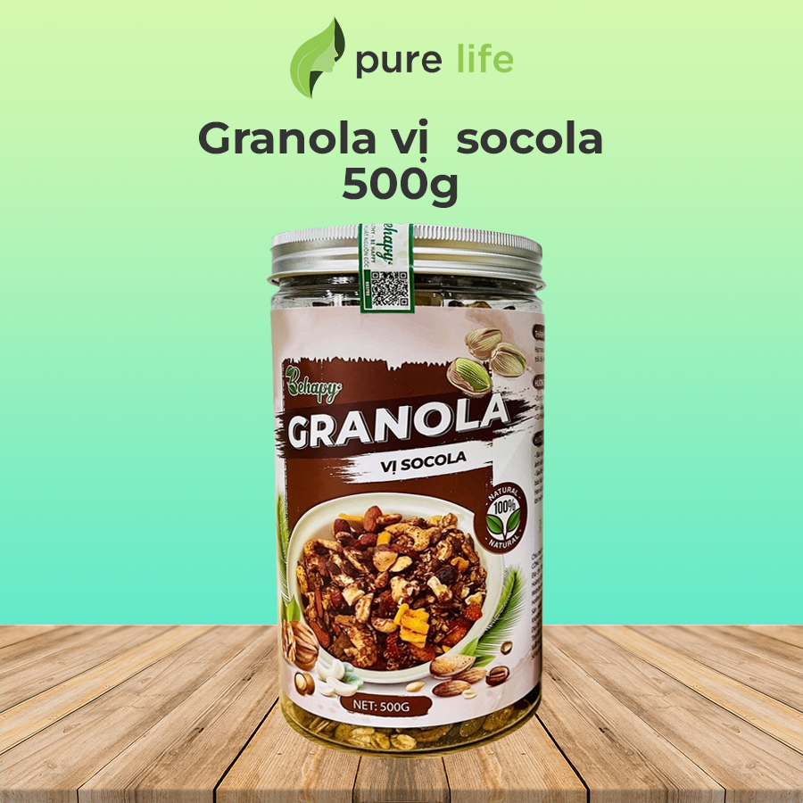 Hộp Granola mix vị Socola - hộp 500 gram