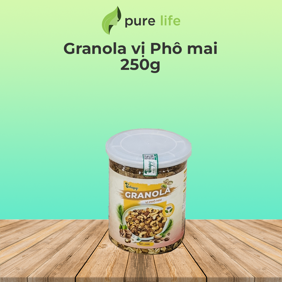 Hạt Granola mix vị Phô mai - hộp 250 gram