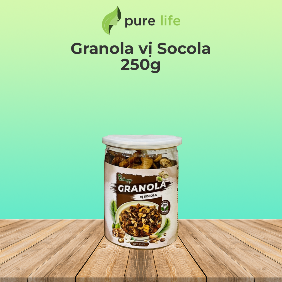 Hạt Granola mix vị Socola - hộp 250 gram