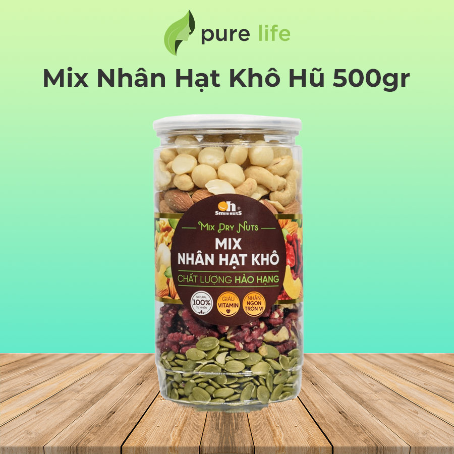 Mix Nhân Hạt Khô Hũ 500gr