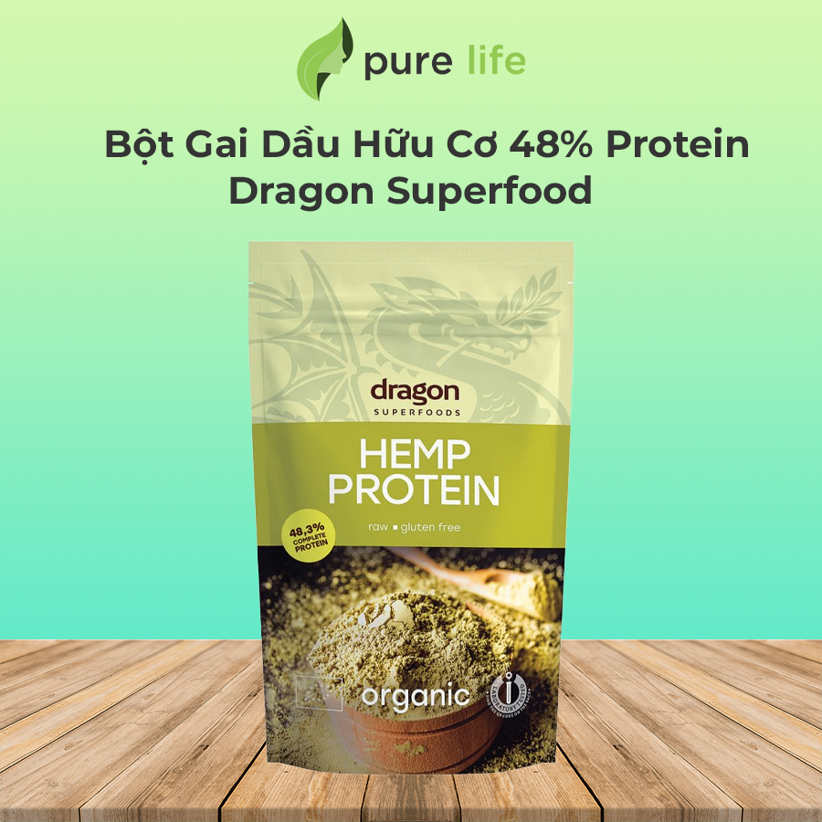 Bột Gai Dầu Hữu Cơ 48% Protein Dragon Superfood