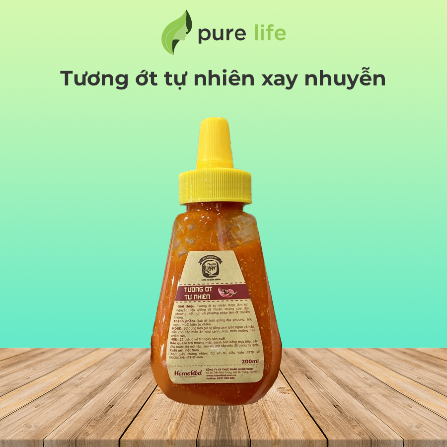 Tương ớt tự nhiên xay nhuyễn 200ml