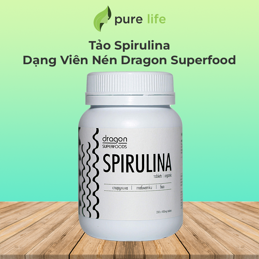 Tảo Sprirulina - Dạng Viên Nén Dragon Superfood