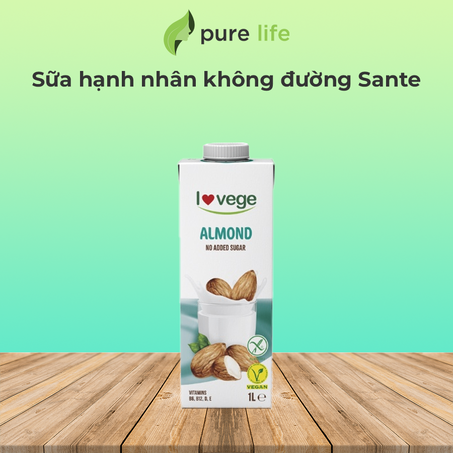 Sữa hạnh nhân không đường Sante