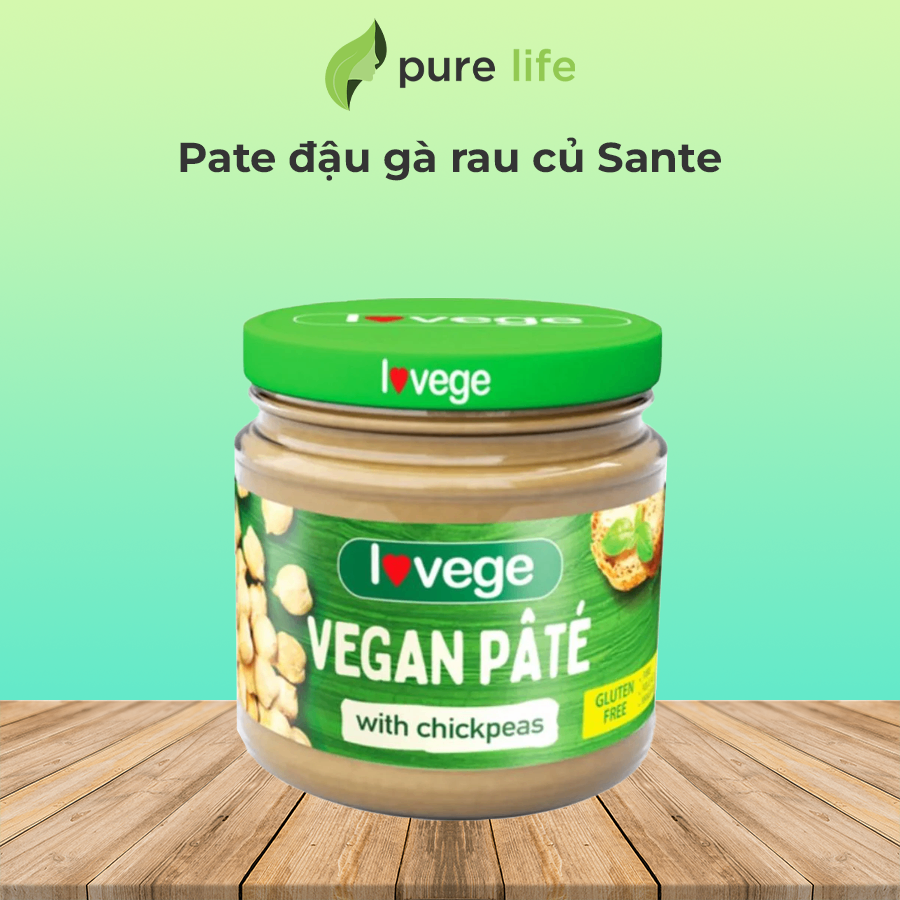 Pate đậu gà rau củ Sante