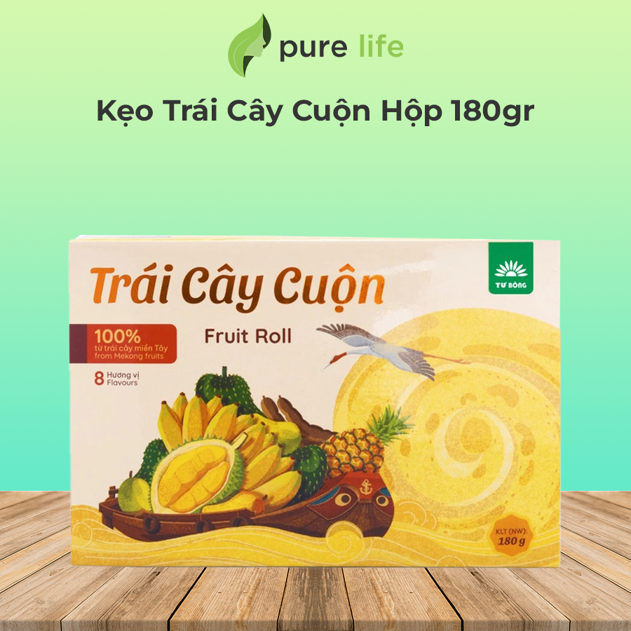 Kẹo Trái Cây Cuộn Hộp 180gr