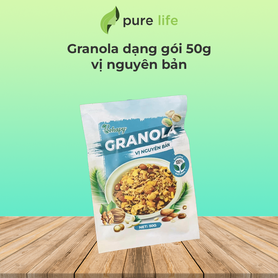 Hạt Granola nguyên bản dạng gói 50g