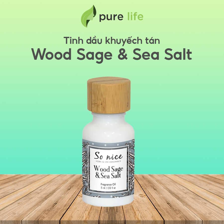 Tinh dầu Sonice Woodsage sea salt 20ml