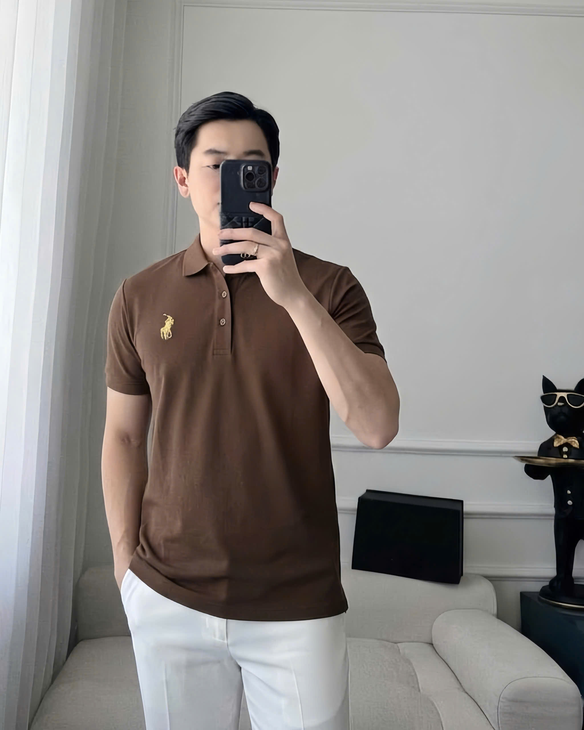 AB918 - SET GIA ĐÌNH POLO NÂU THÊU KỊ SĨ