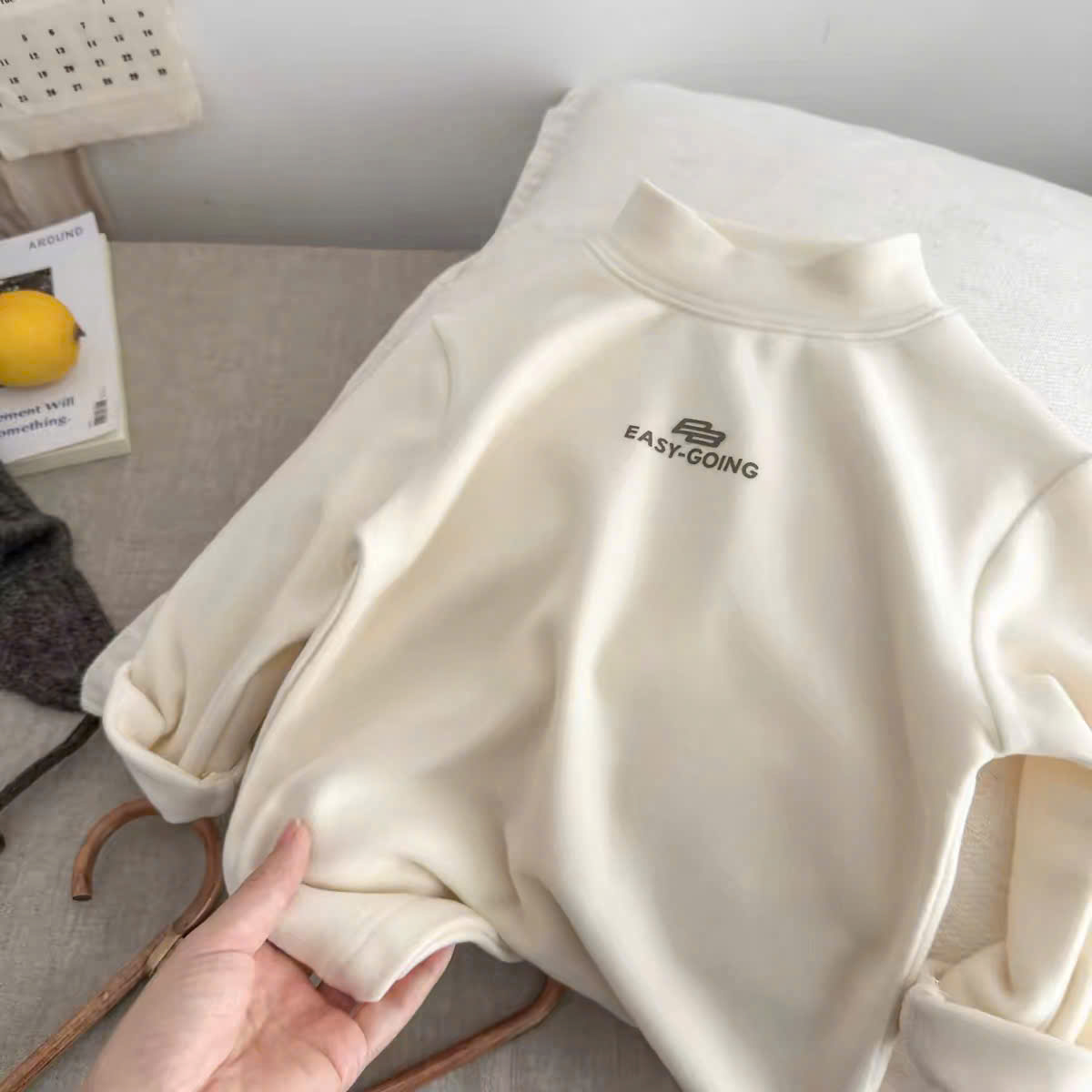 AB980 - SET 3 ÁO BÉ TRAI ZIP LÔNG 3P EASY GOING nâu xám be
