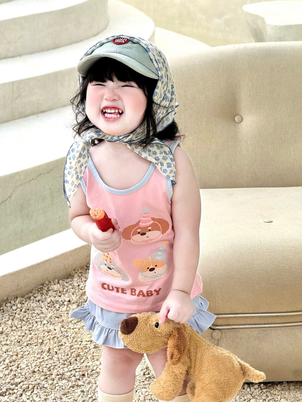 G028 - SET 2 BỘ ĐÙI BÉ GÁI 2S CUTE BABY QUẦN BÈO