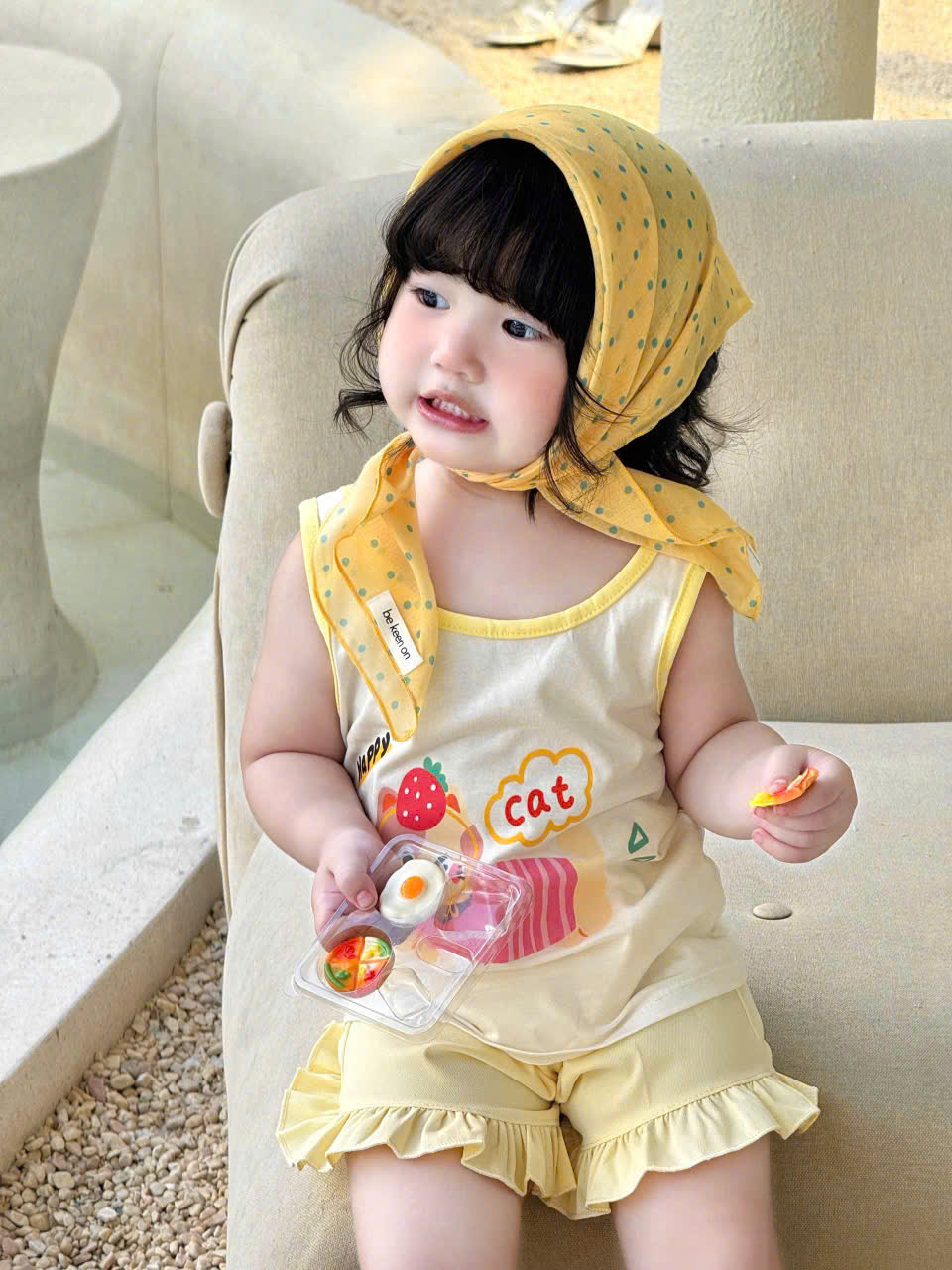 G028 - SET 2 BỘ ĐÙI BÉ GÁI 2S CUTE BABY QUẦN BÈO