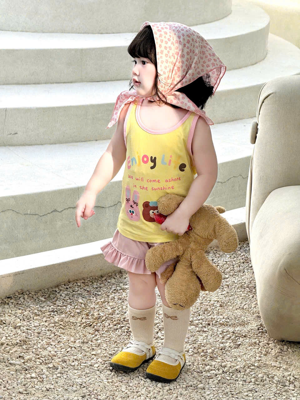 G028 - SET 2 BỘ ĐÙI BÉ GÁI 2S CUTE BABY QUẦN BÈO
