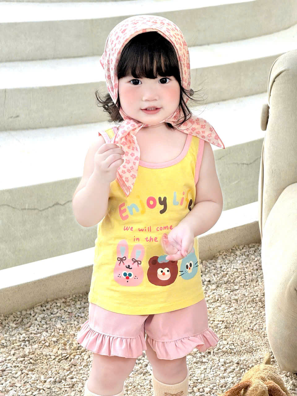 G028 - SET 2 BỘ ĐÙI BÉ GÁI 2S CUTE BABY QUẦN BÈO